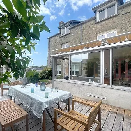 Le Patio Des Moussaillons 8 Personnes Feriehus Blainville-sur-Mer